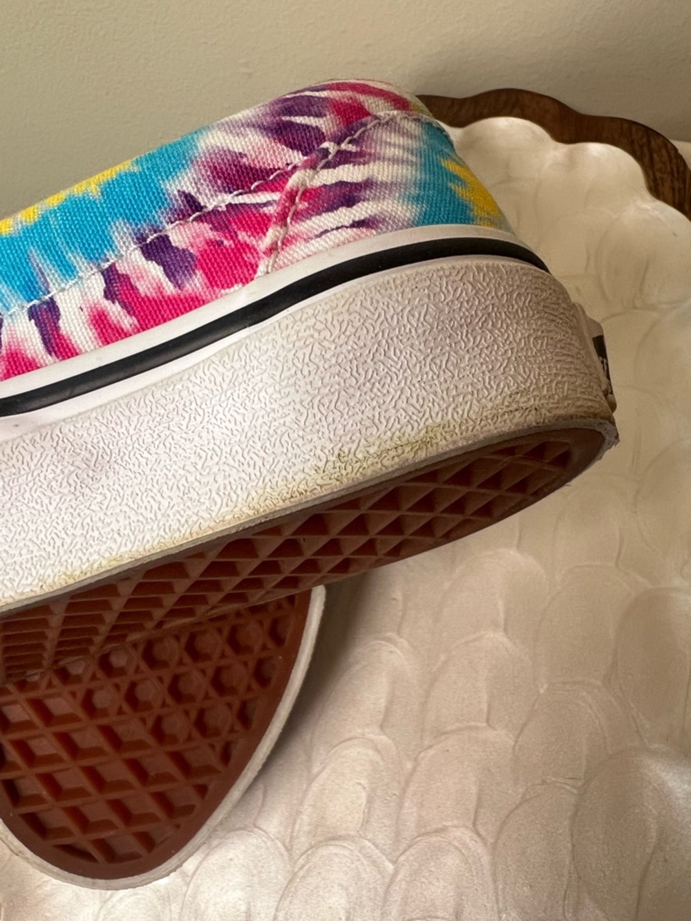 Vans Classic Slip-On Shoes – Tie-Dye Spiral – Women’s 5 / Men’s 3.5 - Picture 11 of 11